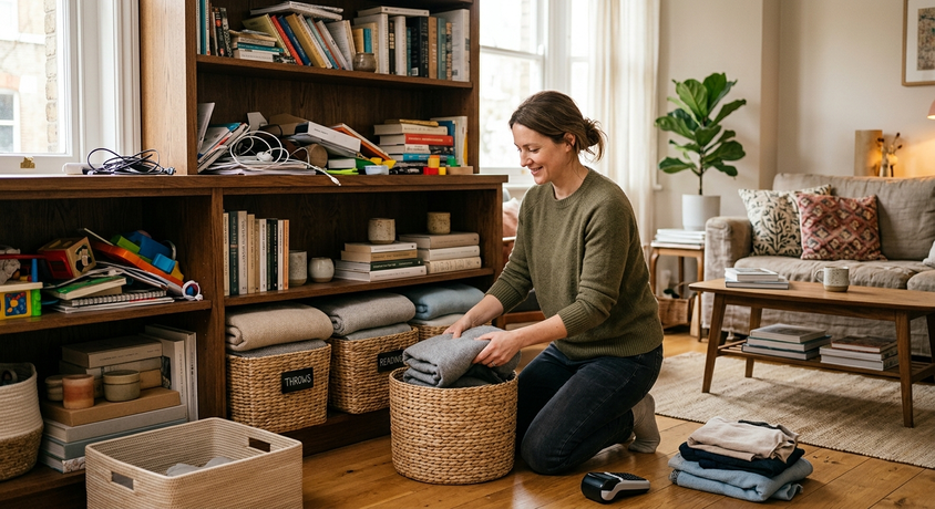 Organizing a Cluttered Home Without a Total Overhaul
