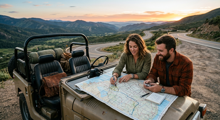Road Trip Route Planning for a Cross-Country Drive